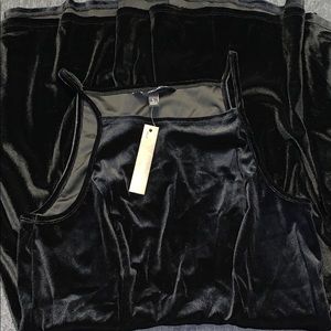 Black velvet dress